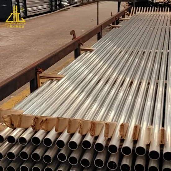 Custom 7003 7075 Aluminum Alloy Extrusion Profile Tubes with CNC Punching Holes by Zhonglian