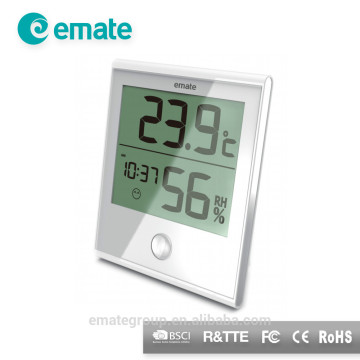 Small Size Digital Flat-Panel Thermometer Clock