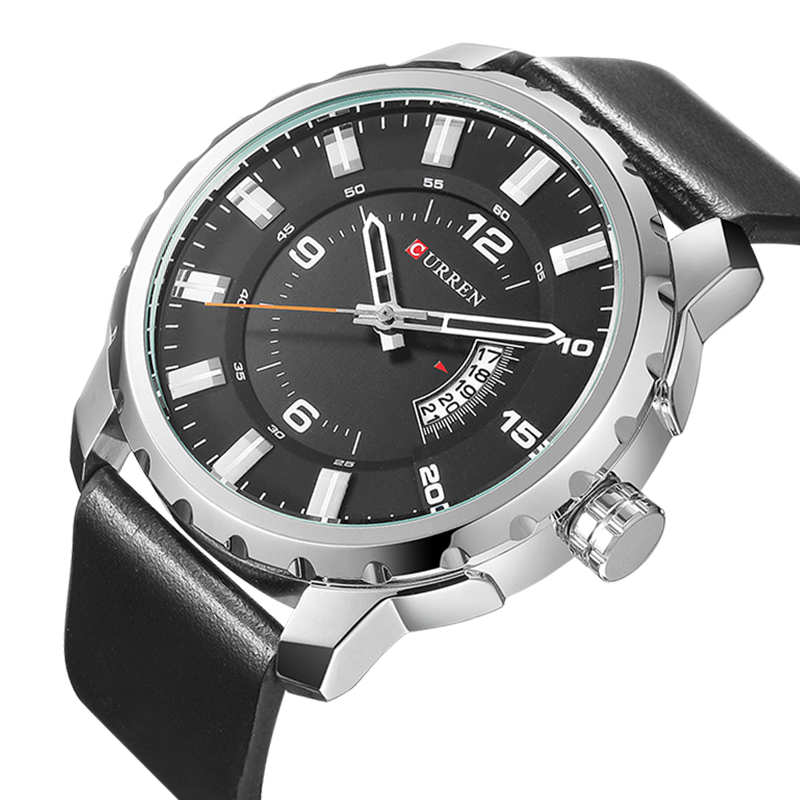 Casual Fashion Leather Waterproof Quartz Watches 