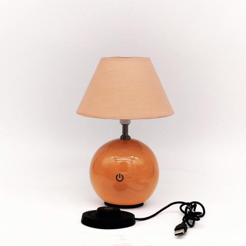 Rechargeable Ceramic Sphere LED Touch Lamp