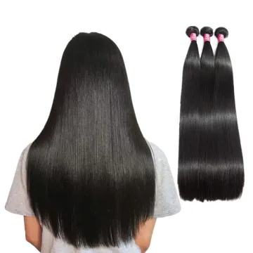 Cheap Price Raw Virgin Remy Hair Extensions Vendor Silky Straight Mink Brazilian Human Hair Bundles with Lace Closure