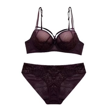 Auf Lager Damen Push Up Cup BH Höschen Sets