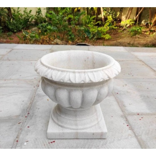 Decorative Marble Plant Pot Living Room and Garden