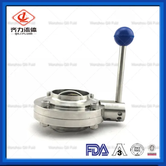 Sanitary Stainless Steel Butterfly Actuator Valve
