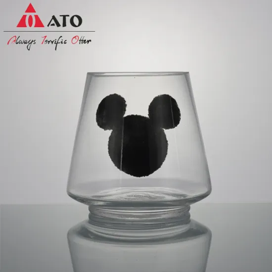 Unique Clear Vertical Glass Water Mug Tumbler Glasses
