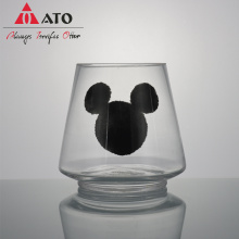 Unique Clear Vertical Glass Water Mug Tumbler Glasses