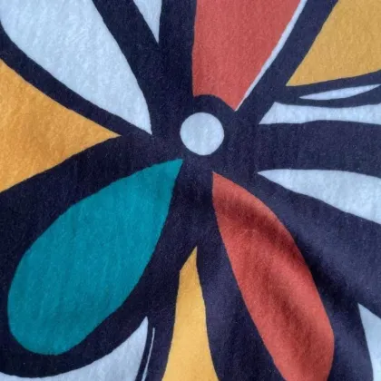 Piano Velvet Fabric: Knit Polyester Tie Dyed Printed Dralon Fabric for Fashion