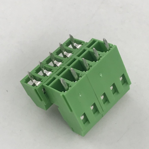 PCB high and low position two row terminals