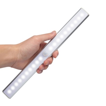 20 LED Motion Sensor Cabinet Lighting - USB Rechargeable LED Night Light for Closet