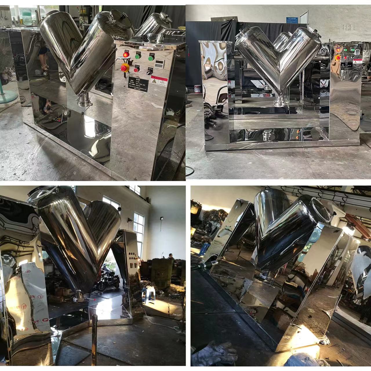 V Type Pharmaceutical Chemical Food Dry Powder Mixer, High Quality V