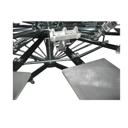 12 Colors Manual Rotary Garment Screen Printer Machine