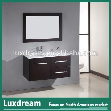 European grade quartz top wall hanging bathroom furniture