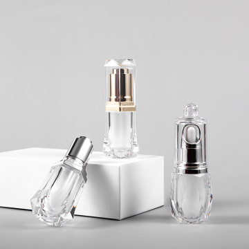 Botella de gotero de aceite esencial de acrílico de lujo de oro - Capacidad de 10 ml