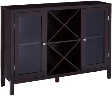 Luxury Wooden Wine Cabinet with 2 Doors for Home Office Furniture