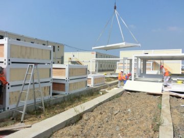 CN21 PU INSULATION BOTTON living container house, modular container house, office container