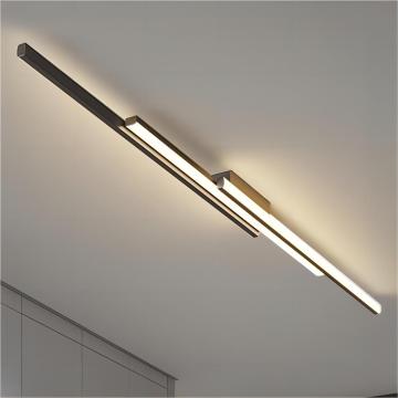 Modern Minimalist Acrylic Linear LED Ceiling Lamp