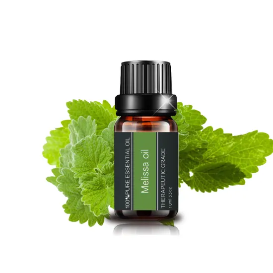 Wholesale MELISSA essential oil for diffuser 100% pure  melissa oil lemon balm oil for skin massage and aromatherapy