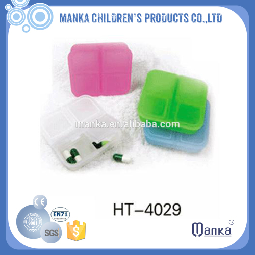 creative square 4-compartment pill box