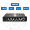 4 Гигабит RJ45 LAN Firewall Router Barebone Desktop