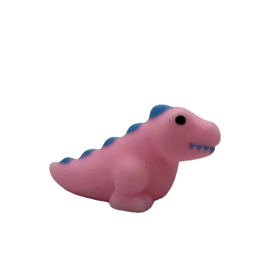 Wholesale TPR Mini Squishy Dinosaur Toys: Kawaii Pink Stress Relief Animals for Kids