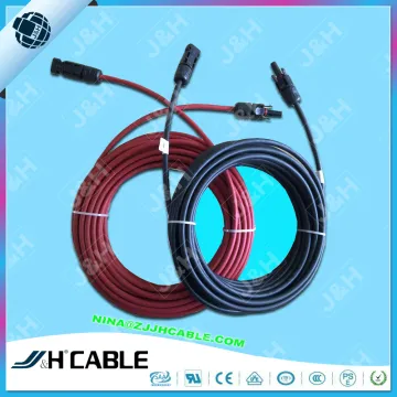 TUV Approved MC4 PV Solar Cables Connector Solar PV connector with 4.0mm2 (or 12AWG) cable