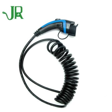 Fast J1772 EV 5Meter Type1 Tethered Spiral Cable