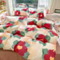 King/Queen Size Colorful Comforter cover 4-Piece Bedding Set