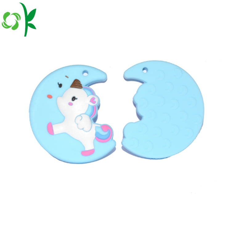 Food Grade Unicorn Shape Silicone Teether for Baby