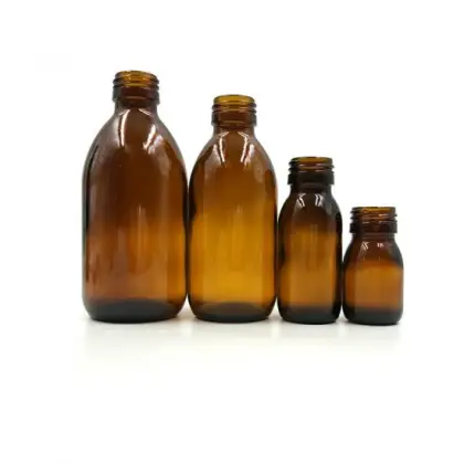 Wholesale Oral Liquid Syrup Pharmaceutical Glass Bottles with Caps