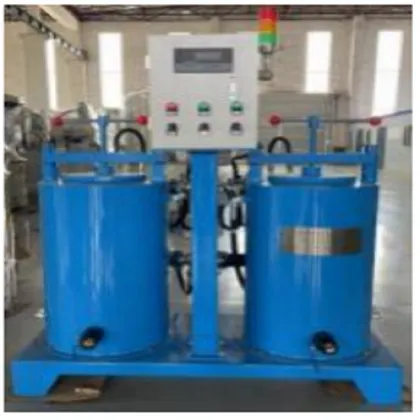 Dual flow wax liquid filtration system
