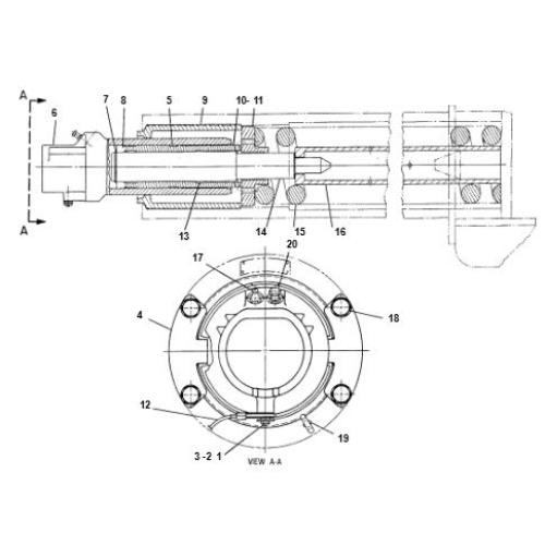 TRACKADJUSTER&RECOILGP D11R 3T-9456
