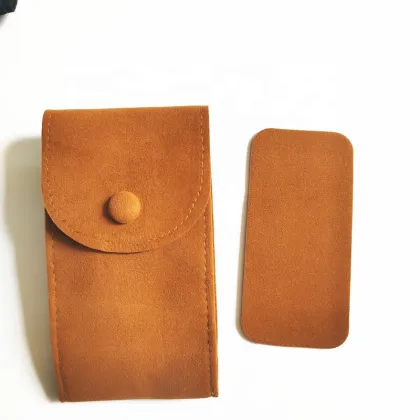 Suede Leather Organizer Watch Travel Case