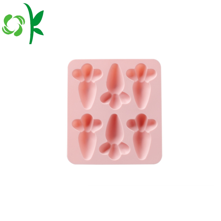 BPA Free Silicone Chocolate Carrot Shape Square Molds