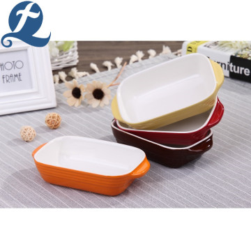 Microwave Safe Stoneware Bakeware Dish Tray Baking Pan