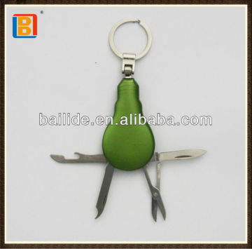 2017 Top Quality 4 In 1 New Design Light Shape Multi Fuinction Pocket Mini Knife