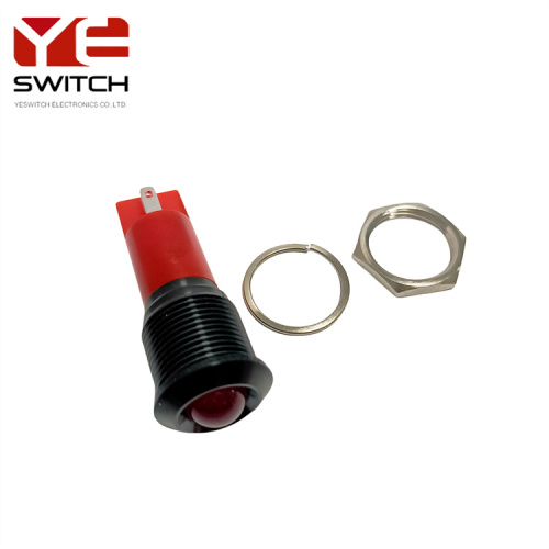 Yeswitch 16mm IP67 Penunjuk Isyarat Merah Untuk Isyarat