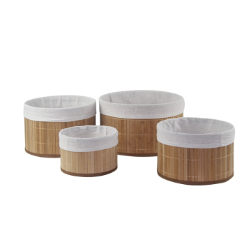 Factory direct new storage basket dirty clothes basket handmade bamboo home storage basket