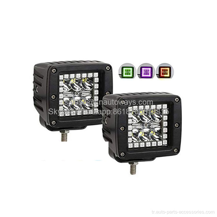 Yanıp sönen modlar Offroad LED RGB çalışma Işık Çubuğu