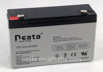 Battery 6V 14AH approved by ISO CE UL ROHS REACH
