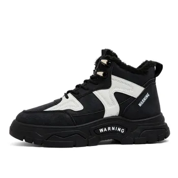 Winter Warm Men's Lace-Up Cotton Snow Boots
