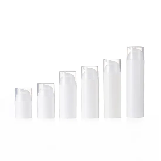 Airless Cosmetic Lotion Pump Bottles Plastic Serum Bottles