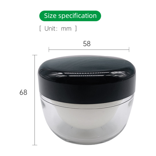 Récipient en pot à la crème pour le visage de 50 ml