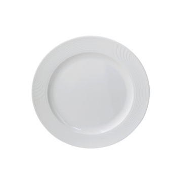 Piatto di plastica riutilizzabile in poligicarbonato bianco in policarbonato bianco