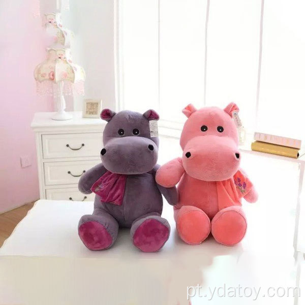 Brinquedos hipopótamos de pelúcia infantil