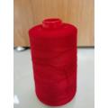 Red dyed aramid sewing thread 40S/2