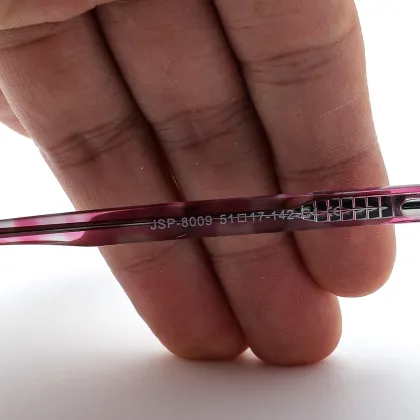 Wholesale Italy-made Pures Nerd Cylinder Eyewear with Brand New Patchwork Color Acetate JSP8009 - Elegant Eschenbach Collection