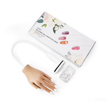 Professional Manicure Nail Training Hand Model Silicone Practice Hand