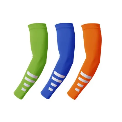 Wholesale Reflective Summer Sports Cooling Arm Sleeves for UV Protection