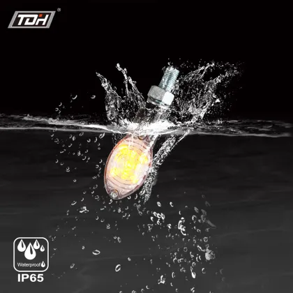 Low-drag bullet-shaped motorcycle turn signal