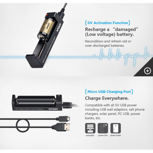 2017 HOT Sale Xtar Mc1 Battery Charger